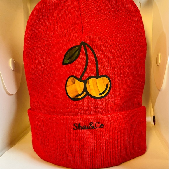 Graphice Designed Beanies (RED) SEE PICTURES - Picture 1 of 5